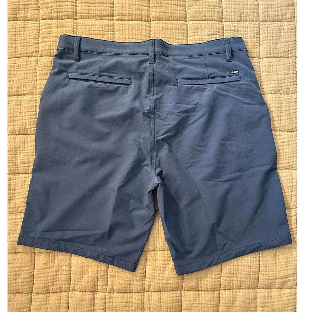 Hurley Shorts Mens 38 Blue‎ Hybrid Stretch Quick Dry Chino Style
